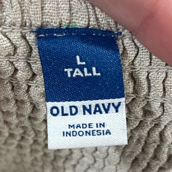 Old Navy Beige Linen Blend Mini Dress, Size Large Tall - Picture 4 of 11